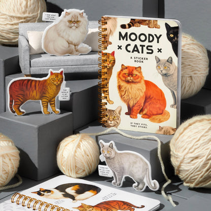 Moody Cats Sticker Book