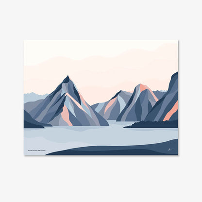 The Bridget Hall Milford Sound Art Print