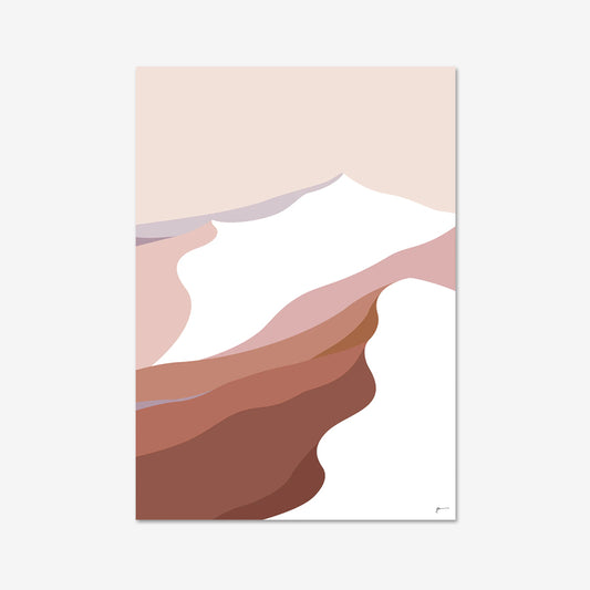 The Bridget Hall Modern Mountain Summit  1 Art Print