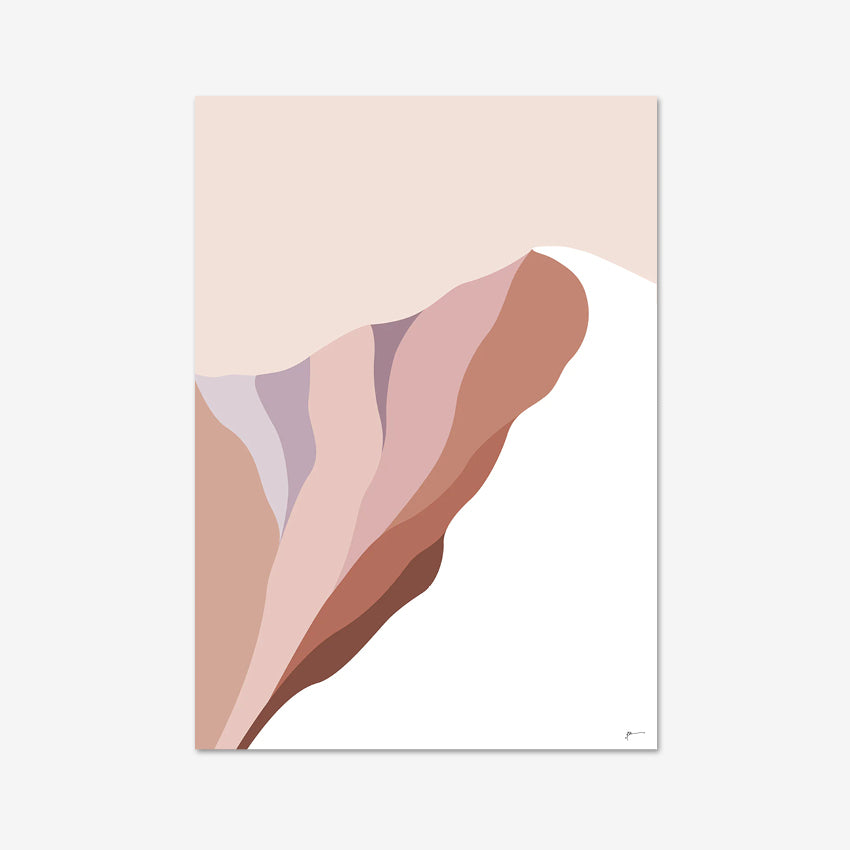 The Bridget Hall Modern Mountain Summit 2 Art Print