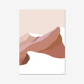 The Bridget Hall Modern Mountain Summit  3 Art Print