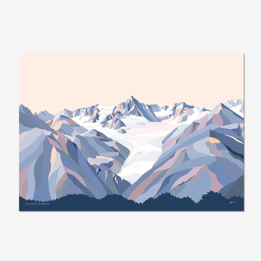 Fox Glacier West Coast Art Print