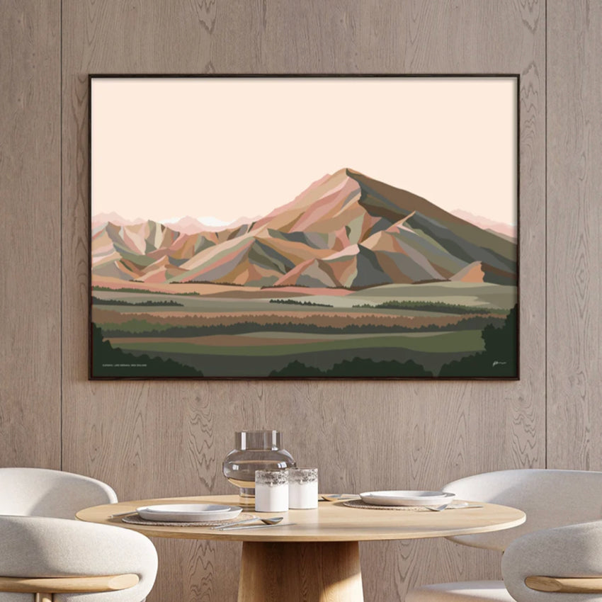 Mt Maude Natural Art Print