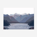 The Bridget Hall Designs Lake Matherson Aoraki Print