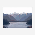 The Bridget Hall Designs Lake Matherson Aoraki Print