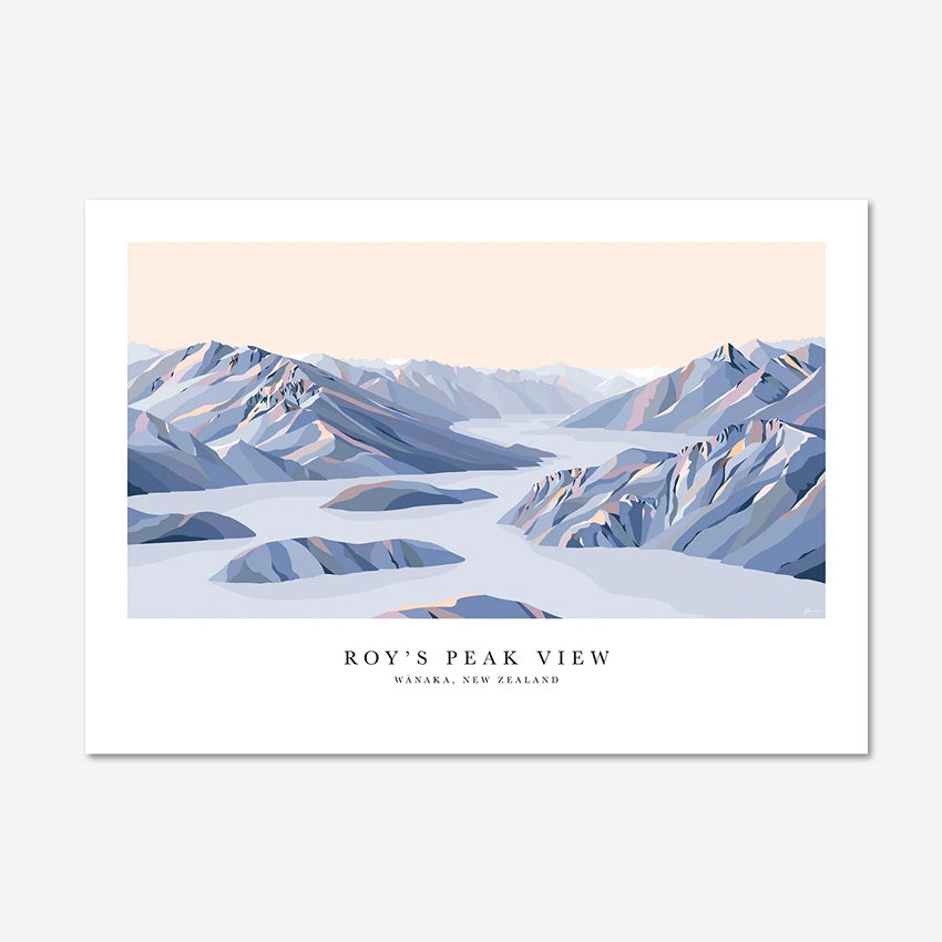 The Bridget Hall Designs Roys Peak View Art Print