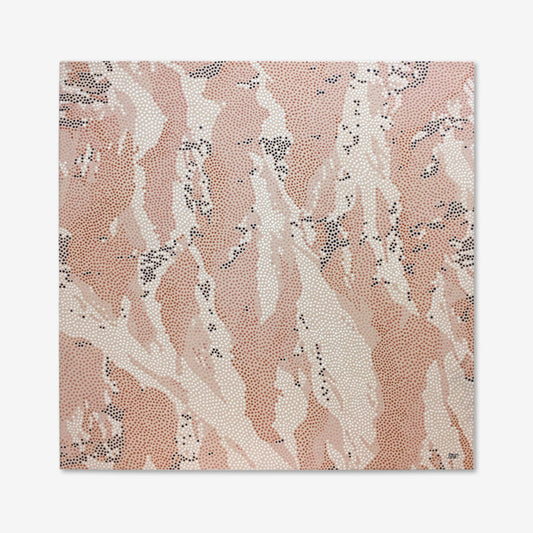 The Bridget Hall Design Original Black Peak Close Up Artwork on a grey background