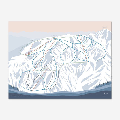 Cardrona Trail Map Print