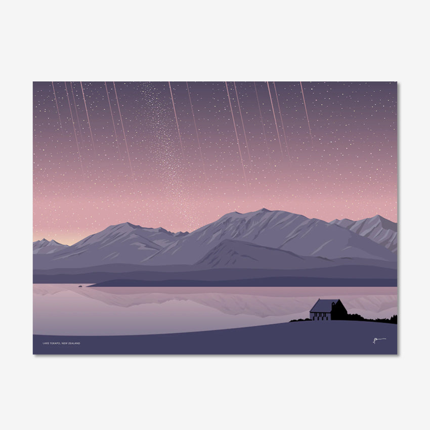 Tekapo Night Sky Art Print