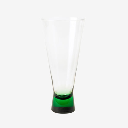 Broste Copenhagen Konus Short Cocktail Glass in Green on a blank background