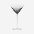 The Broste Copenhagen Martini Glass in Smoke on a blank background