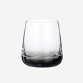 The Broste Copenhagen Short Tumbler Glass in Smoke on a blank background