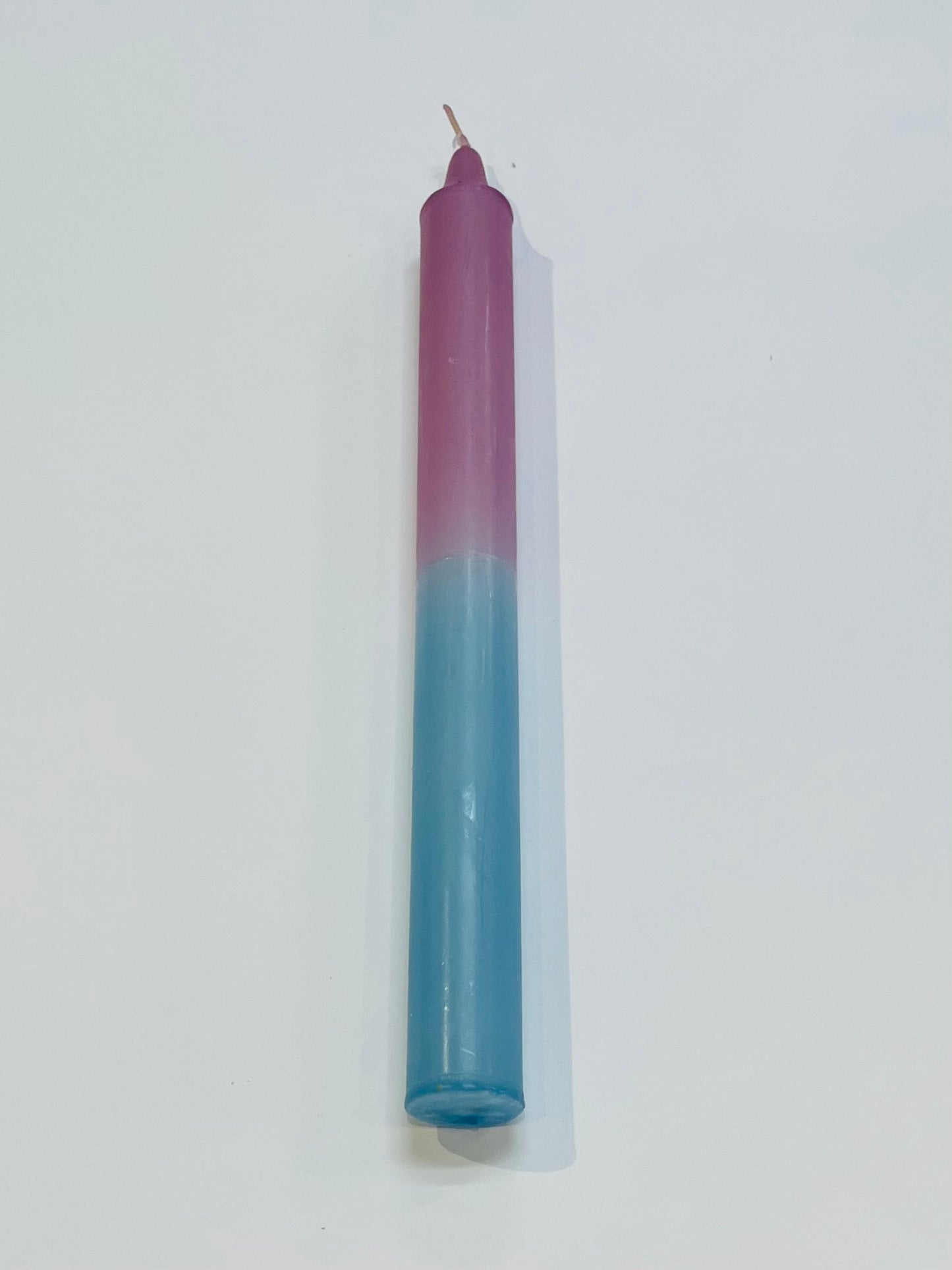 Half & Half Coloured Candle 24cm