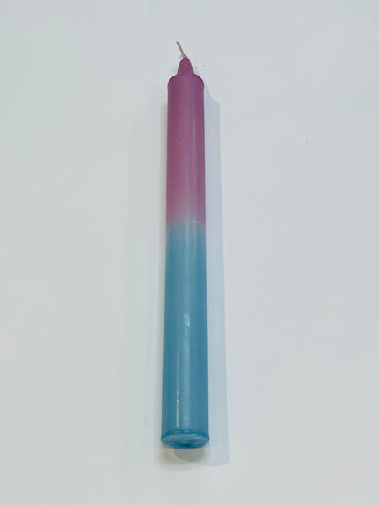 Half & Half Coloured Candle 24cm