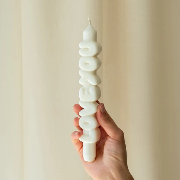 3D Taper Candle | Love You