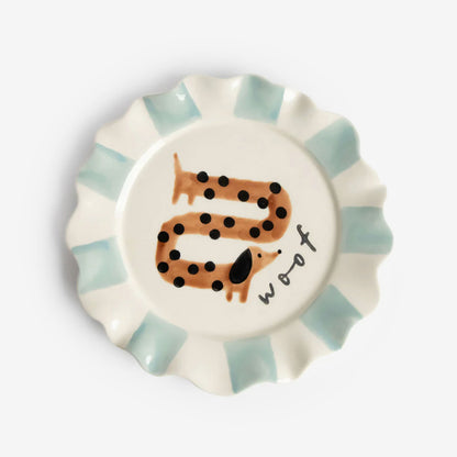 Plate | Woof, Sausage Dog