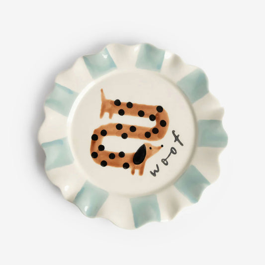 Plate | Woof, Sausage Dog