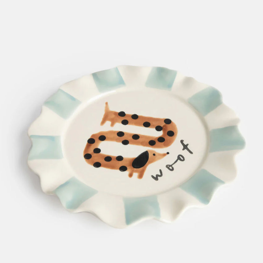 Plate | Woof, Sausage Dog