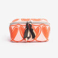 Cosmetic Bag Diagonal | Pink Linked Hearts