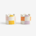 Egg Cup Holders | Multi-Check Set of 2