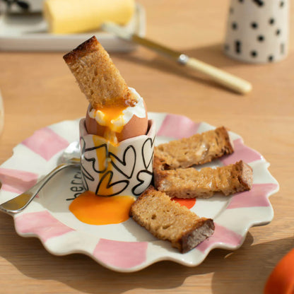 Flowers & Hearts Egg Cups | Set of 2