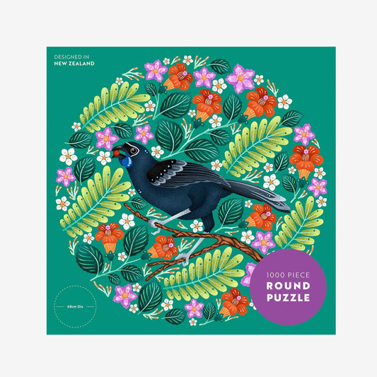 1000 Piece Jigsaw Puzzle | Round | North Island Kokako