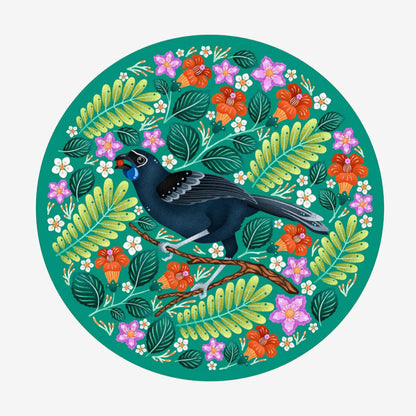 1000 Piece Jigsaw Puzzle | Round | North Island Kokako