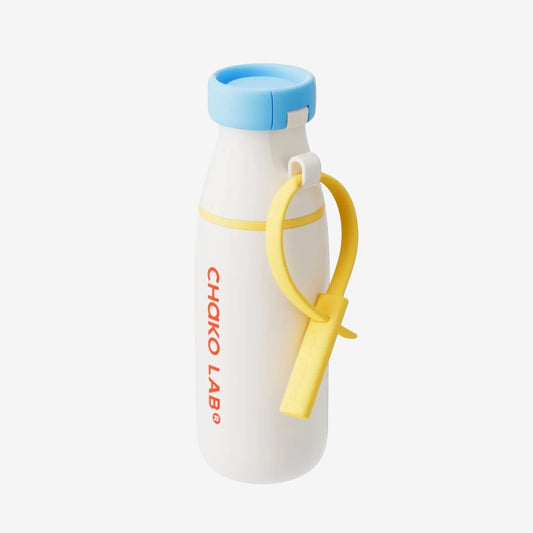 Chako Lab Milk Mate Tumbler in White on a grey background
