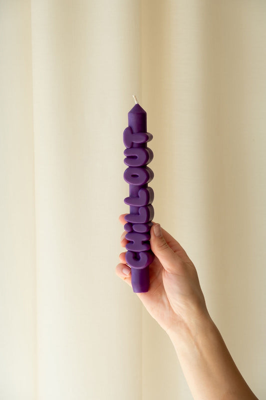 Chill Out 3D Taper Candle