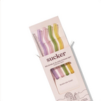 Reusable Glass Cocktail Straws | Wavy
