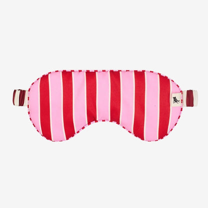 The Dock & Bay Eye Mask in Pink and Red striped