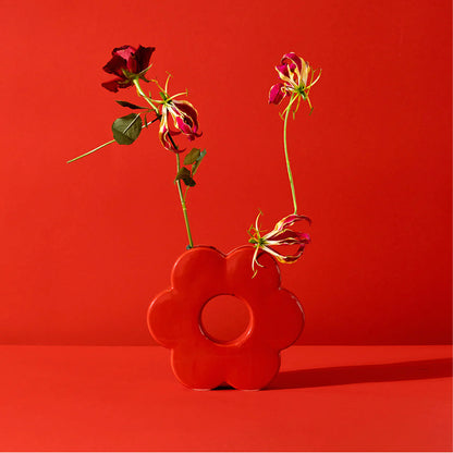 Daisy Vase | Red