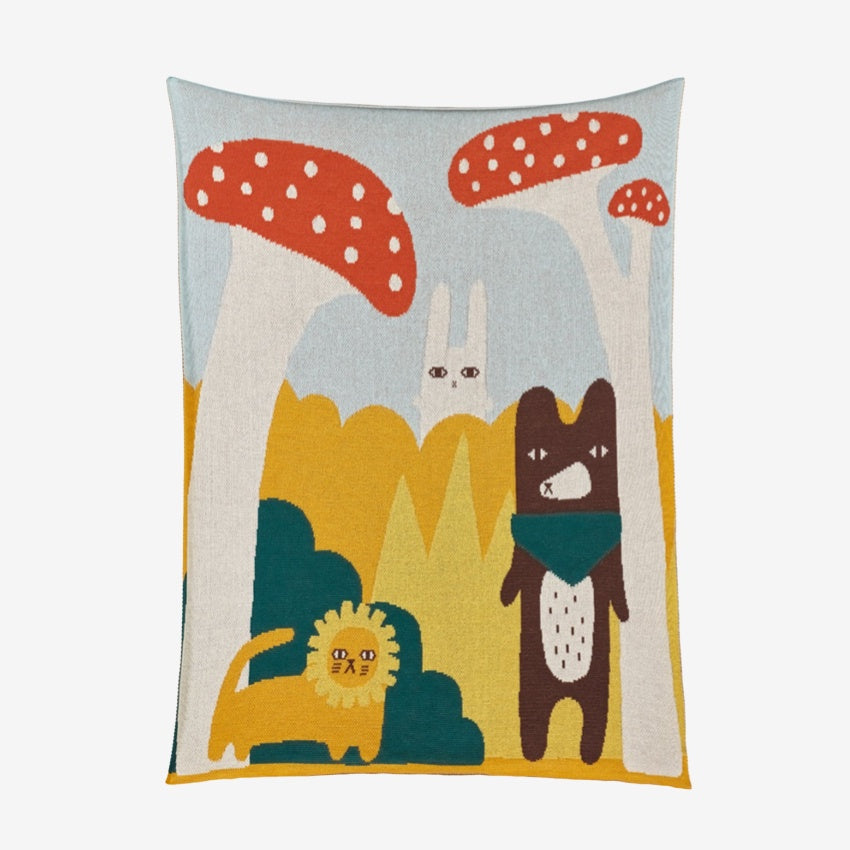 Trees & Creatures Cotton Mini Blanket