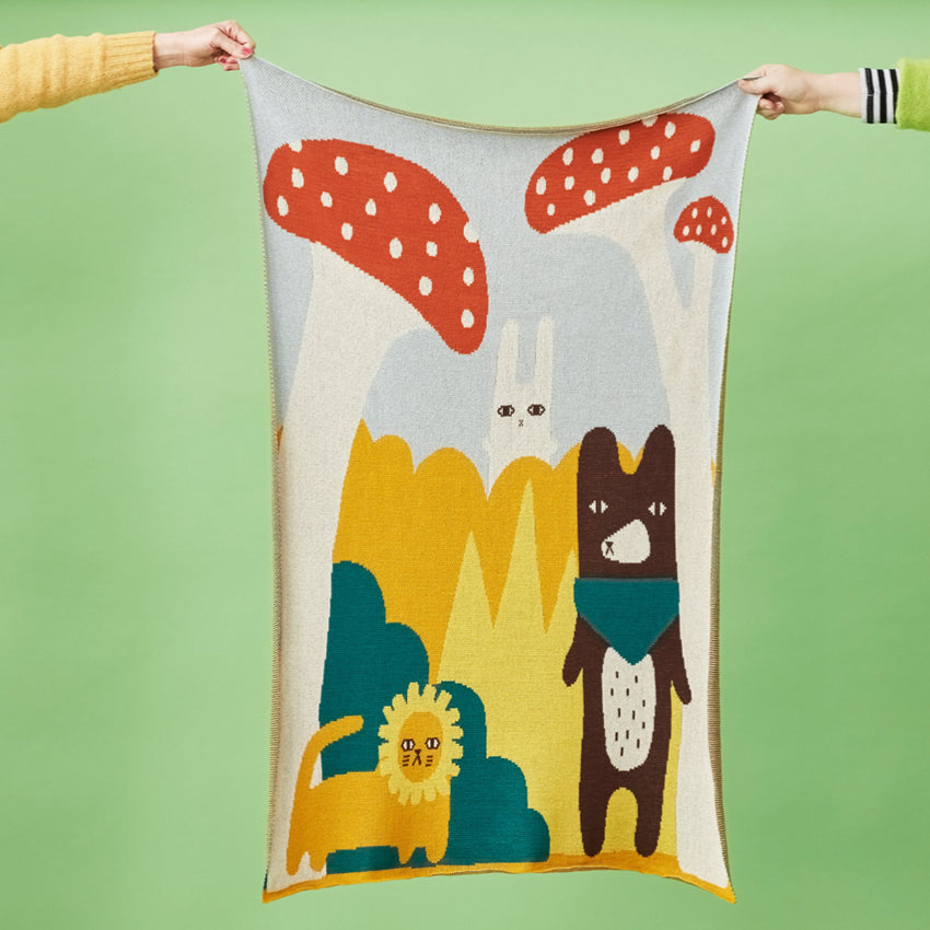 Trees & Creatures Cotton Mini Blanket