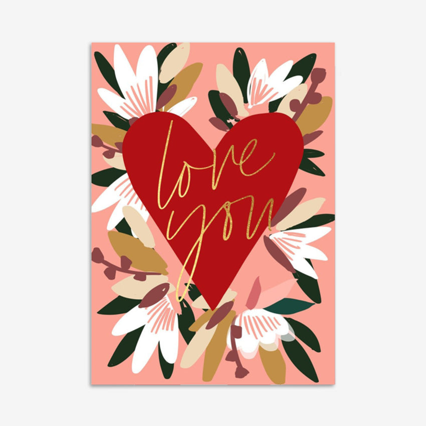 Gift Card | Love You Flower Heart
