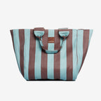 The EAU Grand Bag in Iced Chocolate on a grey background