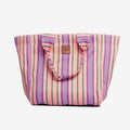 The EAU Grand Bag in Wild Clay on a grey background