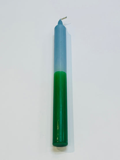 Half & Half Coloured Candle 24cm
