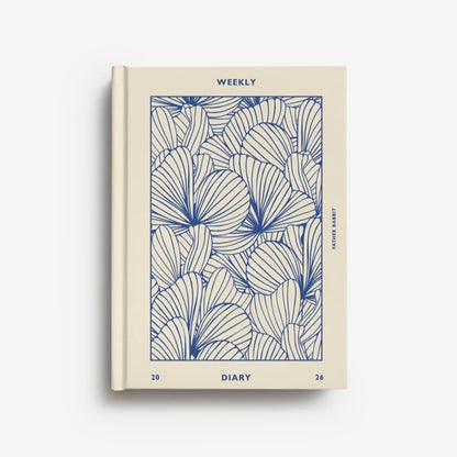 Weekly Diary 2026 | Prussian Blue Floral