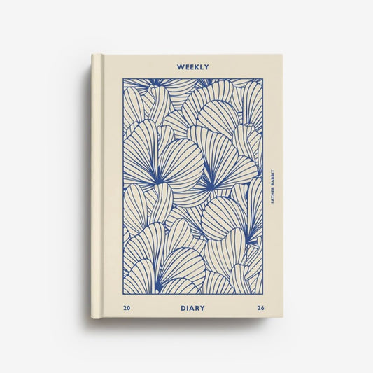 Weekly Diary 2026 | Prussian Blue Floral