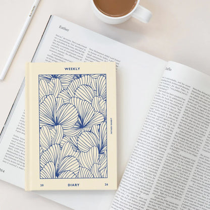 Weekly Diary 2026 | Prussian Blue Floral