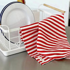 Tea Towel | French Nautical Red Stripe