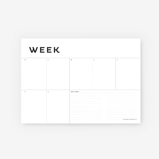 A4 Weekly Planner