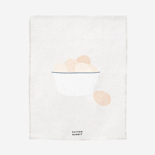 Tea Towel | Eggs in Enamel