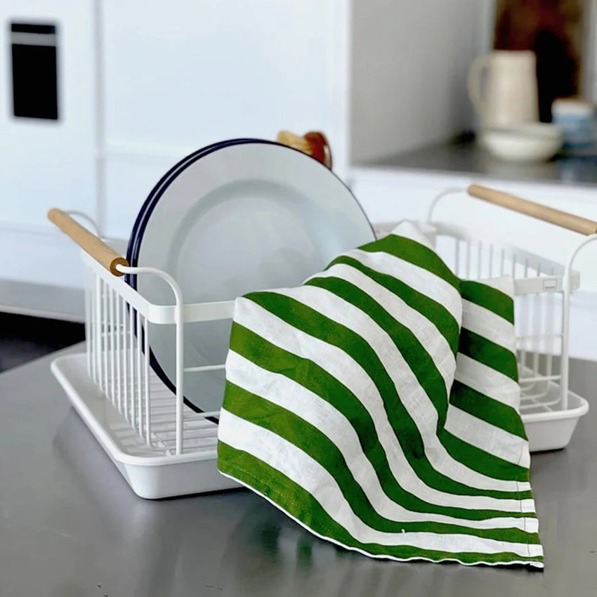 Tea Towel | Olive Stripe