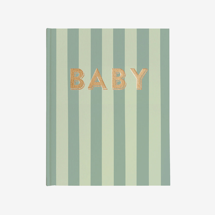 Baby Book | Sage Stripe