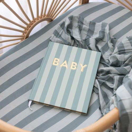 Baby Book | Sage Stripe