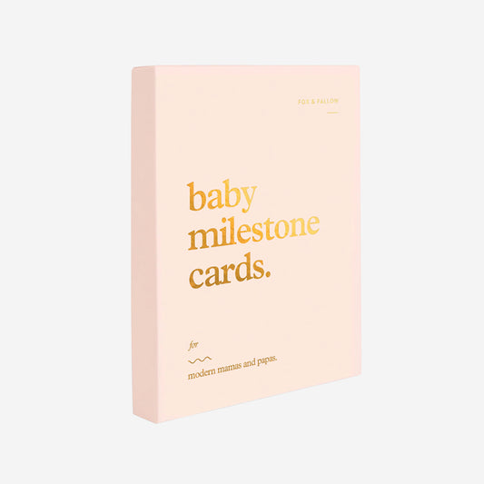 Baby Milestone Cards | Cream