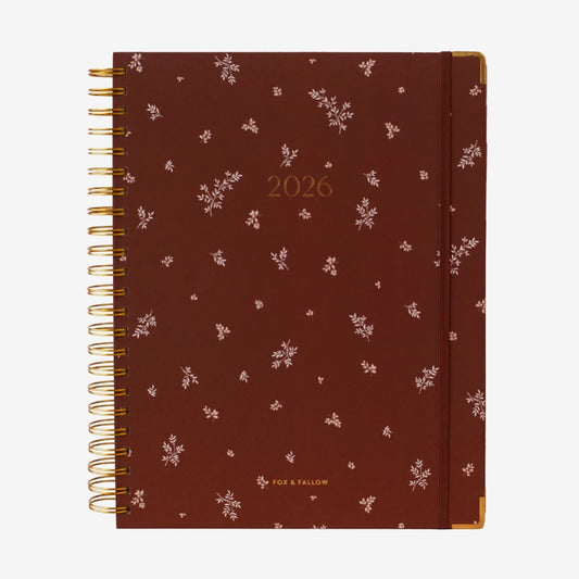 2026 A4 Academic Vertical Planner | Raspberry