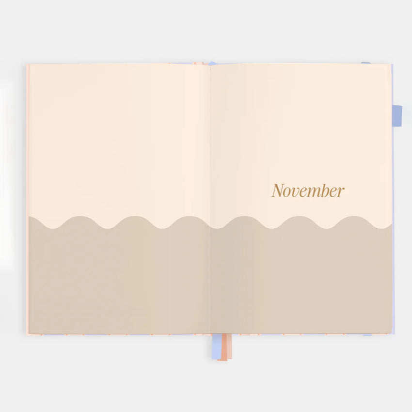 2026 A5 Academic Vertical Planner | Powder Stripe